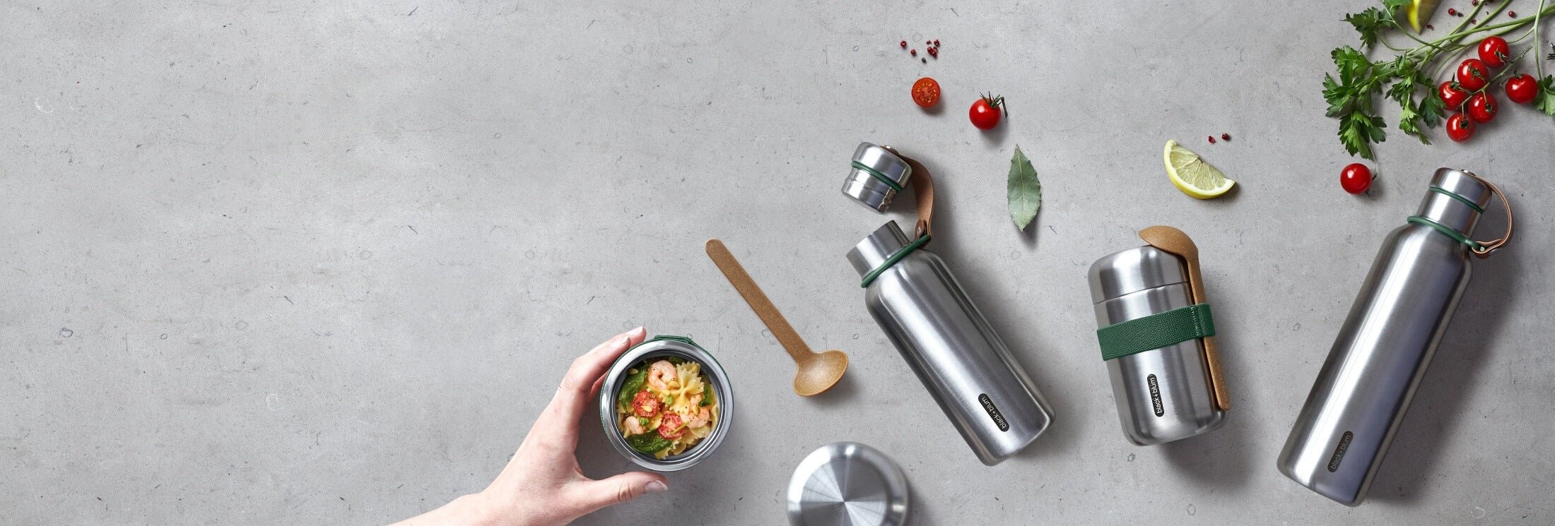 BLACK + BLUM Vacuum Food Flask | Leak Proof Insulated Stainless Steel Lunch  Container with Ladle Spoon for Hot and Cold Food | Travel, Office Lunch