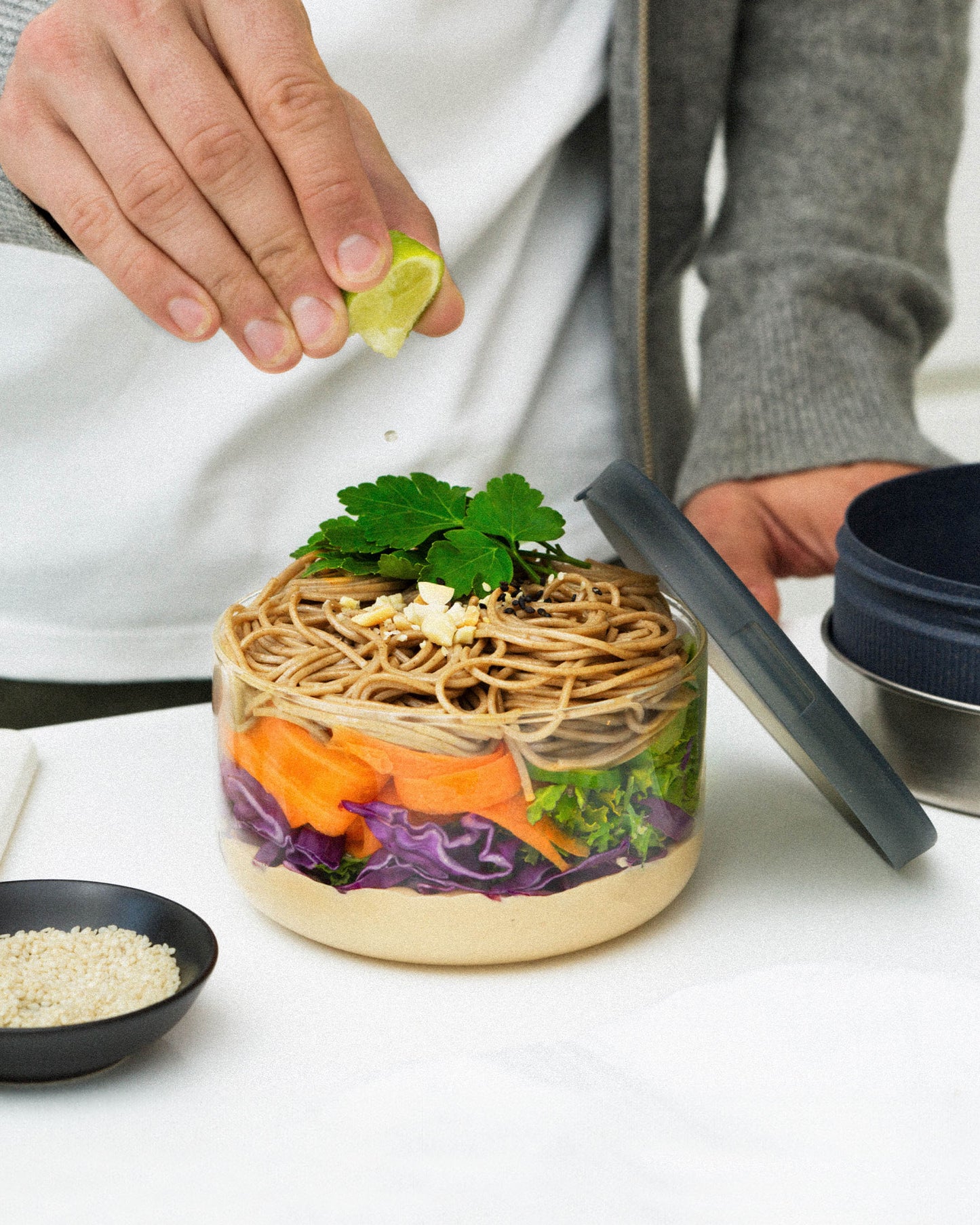 EXTRA GLASS BOWL + SILICONE TOP