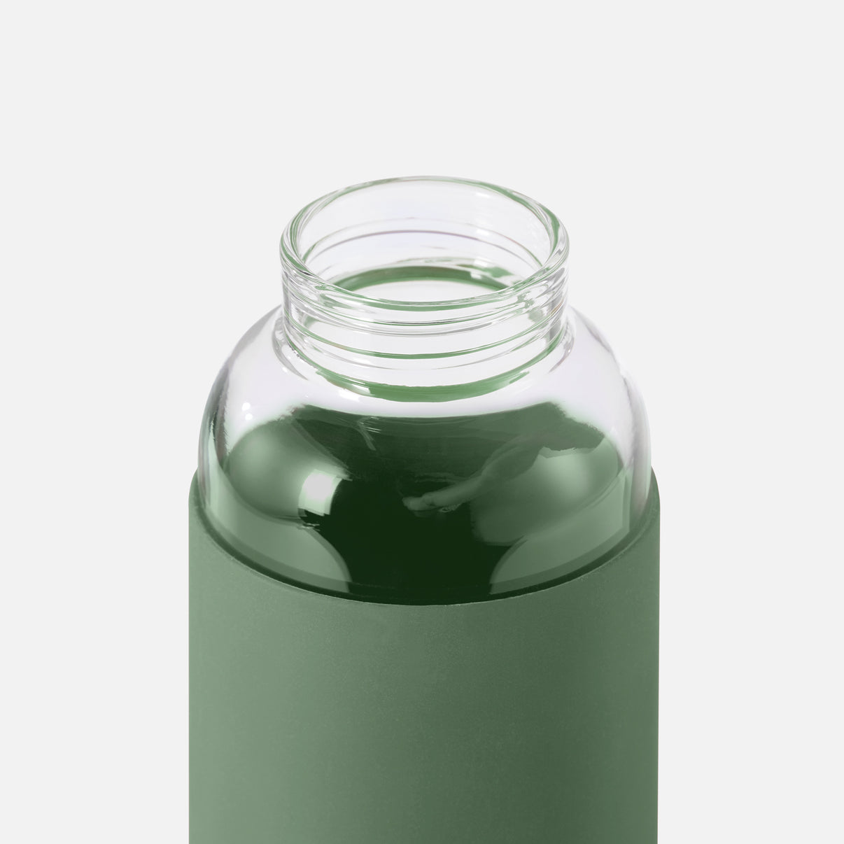 Black+Blum leak proof glass water bottle green