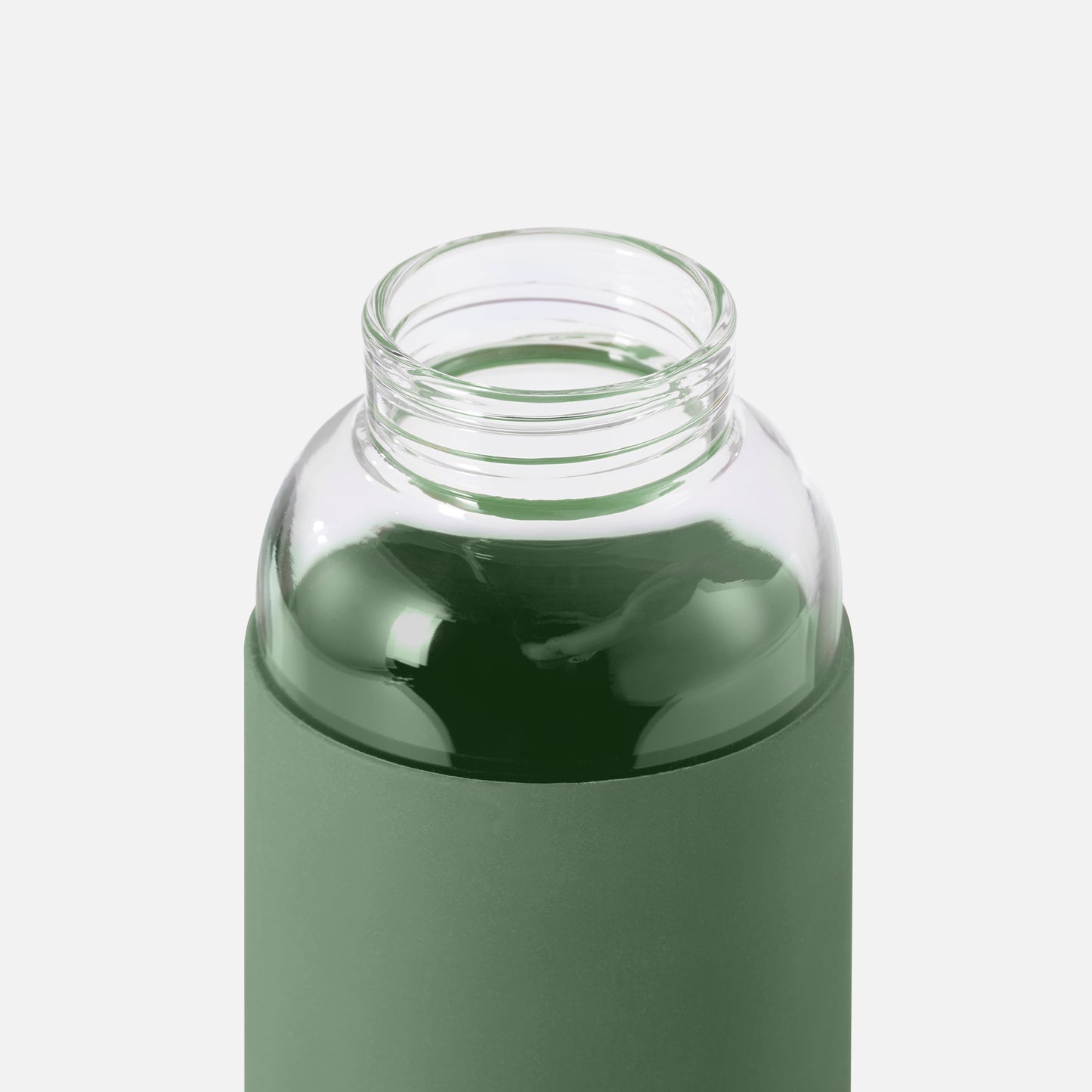 Black+Blum leak proof glass water bottle green