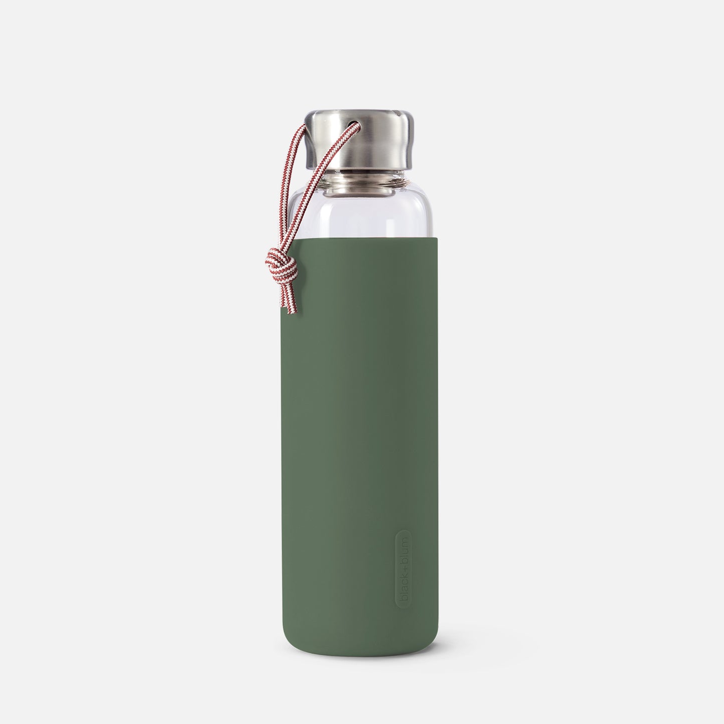 Black+Blum leak proof glass water bottle green