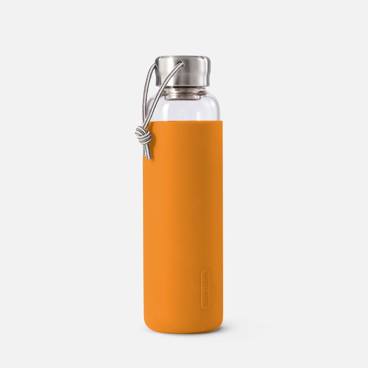 black+blum reusable glass water bottle orange