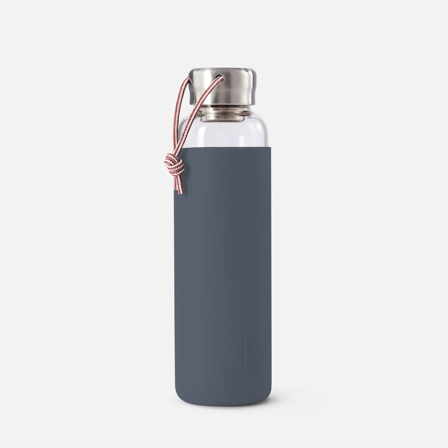 black+blum reusable glass water bottle grey slate