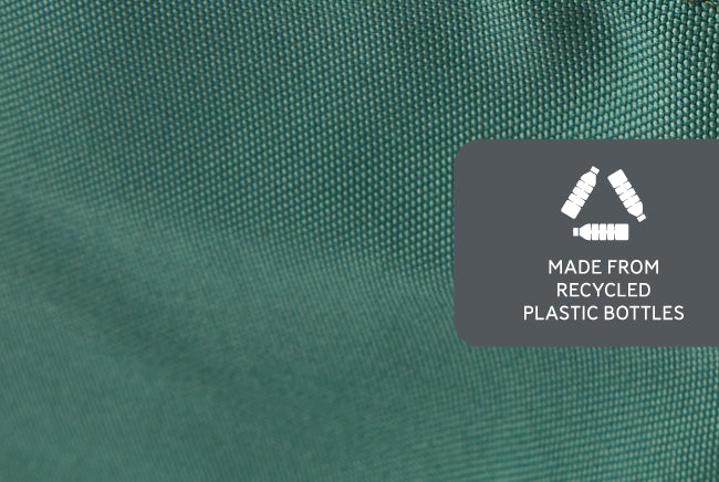 olive fabric made from recycled pet bottles