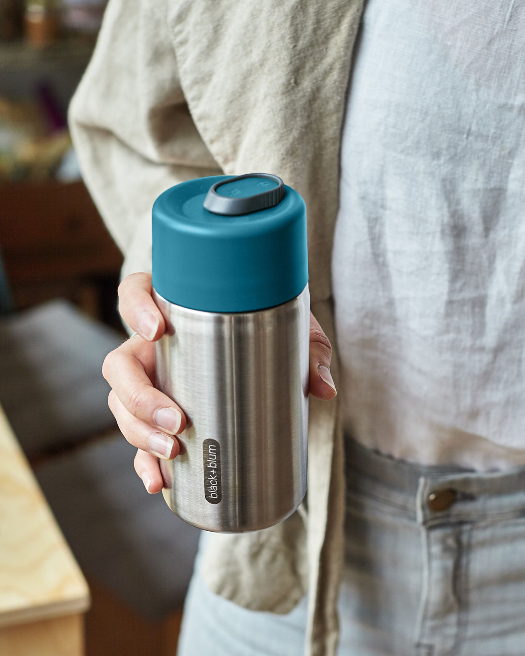 Black+Blum Insulated Stainless Steel Travel Cup Black and Blum