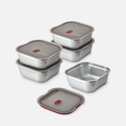 MEAL PREP SQUARE BOX SET X5