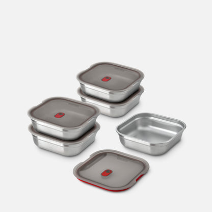 MEAL PREP SQUARE BOX SET X5