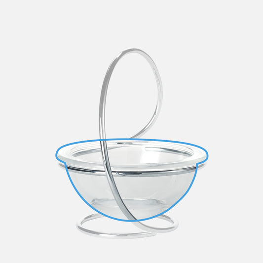 Replacement LOOP GLASS - BOWL (fits single/double)