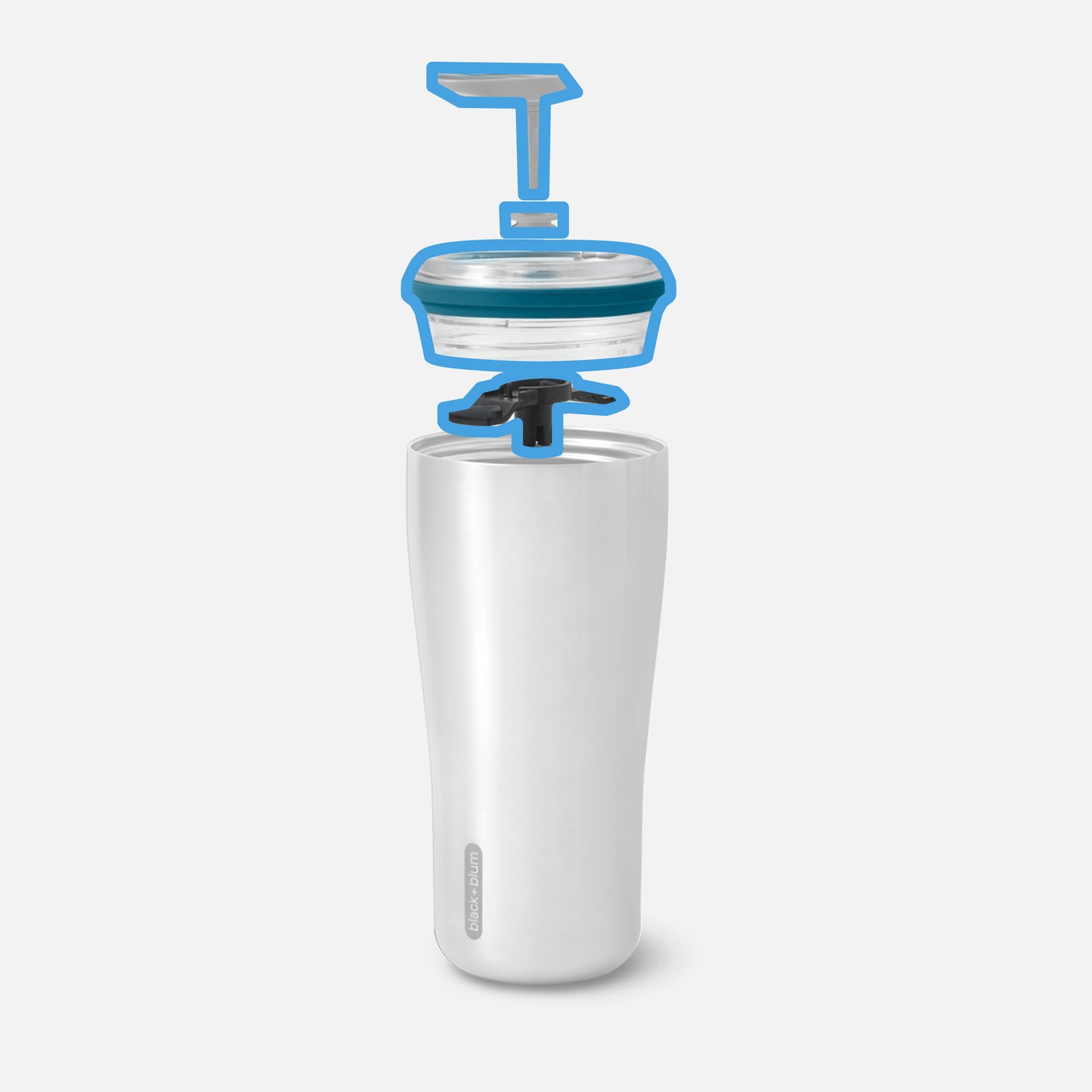 Replacement INSULATED TRAVEL TUMBLER - FULL LID (with seals and locking mechanism)