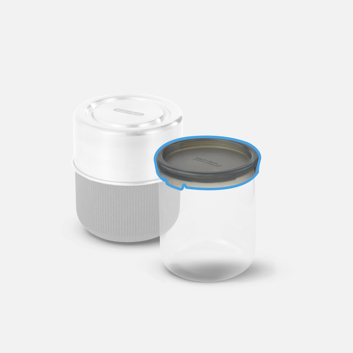 Replacement GLASS LUNCH POT - SILICONE LID